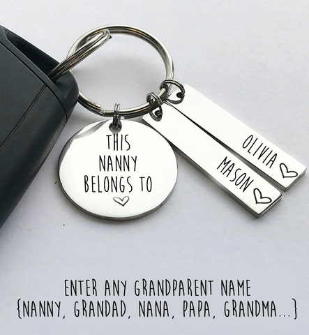 Personalised Grandparent Keyring