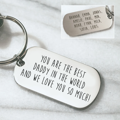 Double Sided Personalised Message Keyring