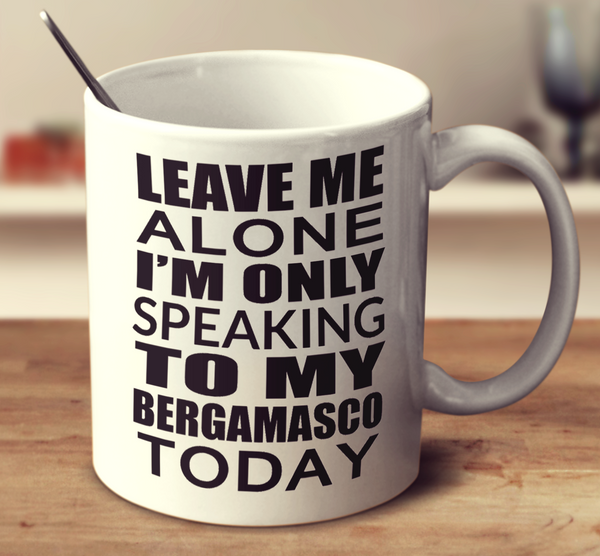 Leave Me Alone I'm Only Speaking To My Bergamasco Today