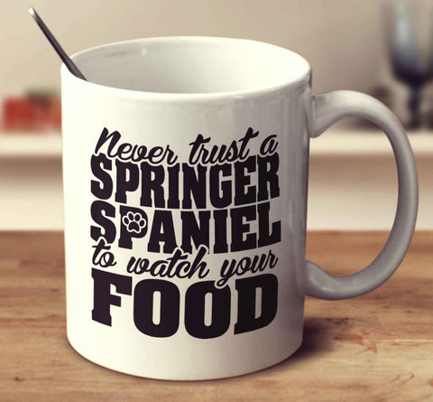 Never Trust A Springer Spaniel To Watch Your Food