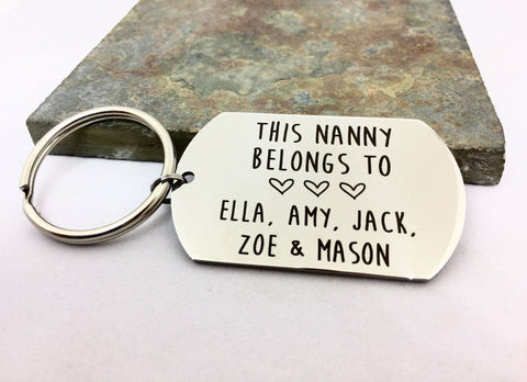 This Nanny Belongs To Custom Keyring
