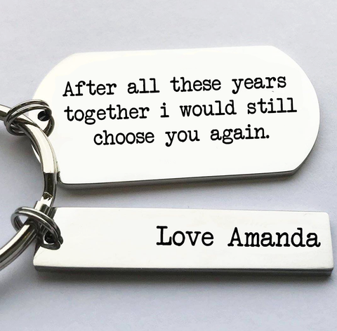 After all these years valentines keyring