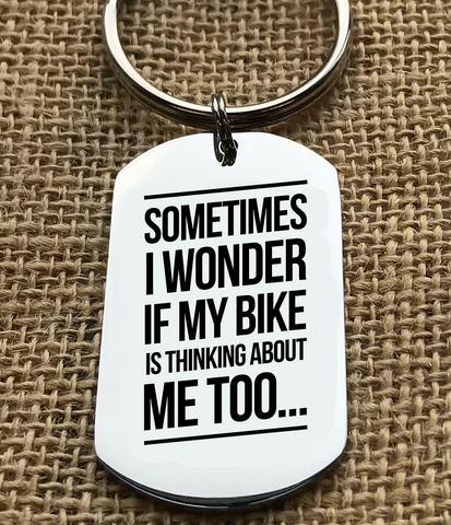 Cycling Keyring - Sometimes I Wonder
