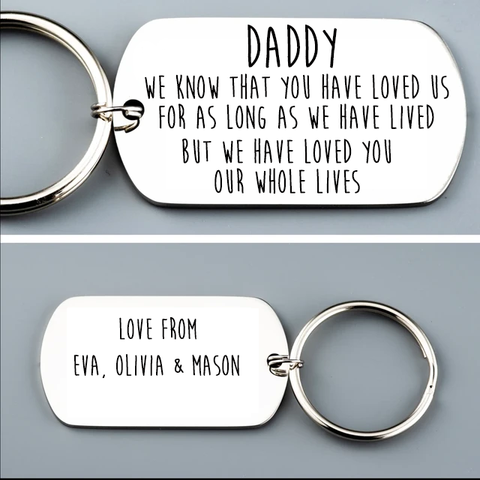 Double Sided Daddy Love Keyring