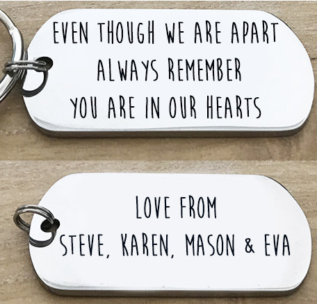 Even Though We Are Apart Keyring