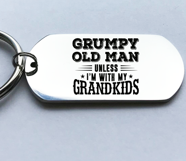 Grumpy Old Man Keyring