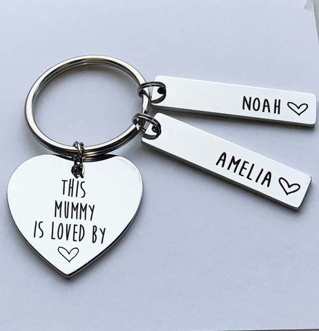 Heart Keyring - Is Loved By