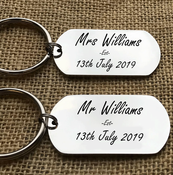 Couples Keychain Personalized Couples Keychan Couples Keychans