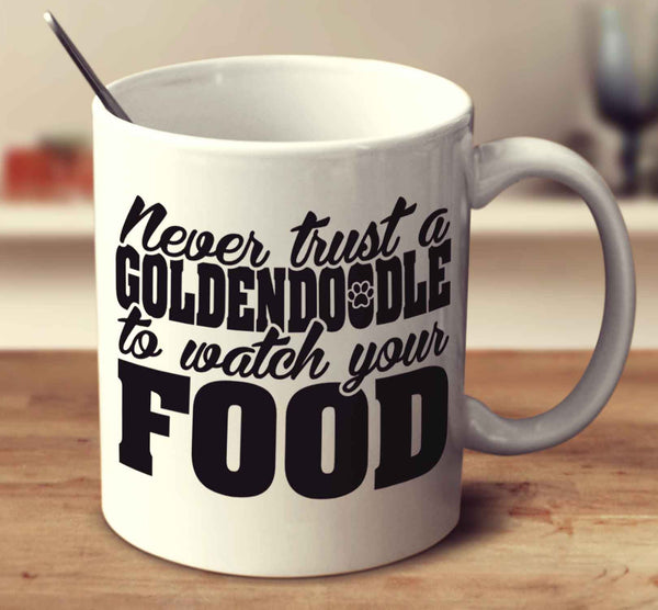 Never Trust A Goldendoodle To Watch Your Food