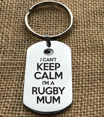 I Can't Keep Calm I'm A Rugby Keyring
