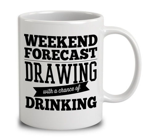 Weekend Forecast Drawing With A Chance Of Drinking